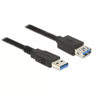   Delock USB 3.0-s bovítokábel A-típusú csatlakozódugóval > USB 3.0-s, A-típusú csatlakozóhüvellyel, 5 (85058)