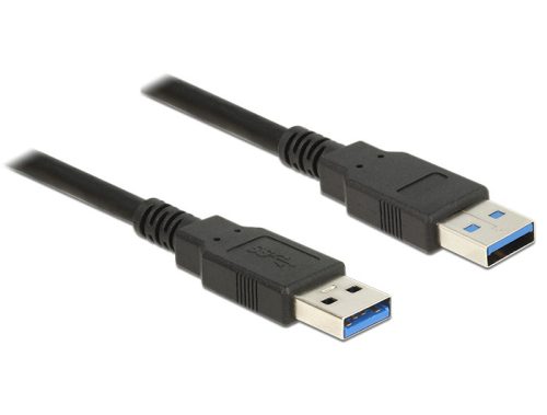 Delock USB 3.0-s kábel A-típusú csatlakozódugóval > USB 3.0-s, A-típusú csatlakozódugóval, 2,0 m, fe