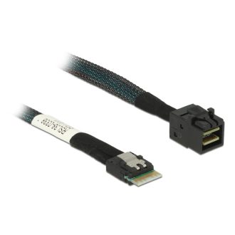   Delock Kábel Slim SAS SFF-8654 4i > Mini SAS HD SFF-8643, 50 cm (85081)