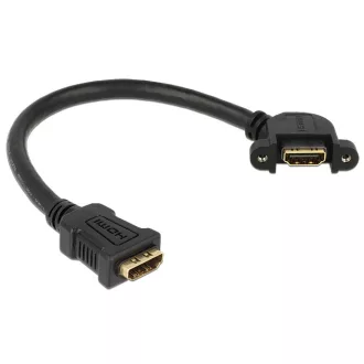   Delock HDMI A anya > HDMI A anya Fali kábel, szögletes, 25 cm (85101)