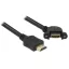 Delock kábel HDMI A apa> HDMI A anya panelrögzítés 110 -os szögben 1 m (85103)