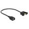 Delock kábel USB 2.0 Type-A anya > USB 2.0 Type-A anya panelre szerelhető 25 cm (85105)
