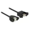 Delock kábel USB 2.0 Type-B anya panelre szerelhető > USB 2.0 Type-A anya panelre szerelhető 25 cm (85107)