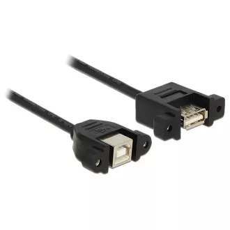   Delock kábel USB 2.0 B típusú panelre szerelhető anya > anya USB 2.0 A típusú panelre szerelhető 1 m (85108)