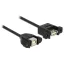 Delock kábel USB 2.0 B típusú panelre szerelhető anya > anya USB 2.0 A típusú panelre szerelhető 1 m (85108)