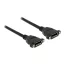 Delock Kábel, Displayport 1.2 hüvely > Displayport hüvely, panelrögzítés, 4K 60 Hz 0,25 m (85113)