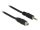 Delock 3.5 mm sztereó jack kábel anya csavarmenetes > 3.5 mm sztereó jack apa 100 cm (85116)