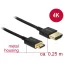 Delock Nagysebességű HDMI-kábel Ethernettel - HDMI-A-csatlakozódugó > HDMI Mini-C-csatlakozódugó, 3D (85118)