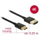 Delock Nagysebességű HDMI-kábel Ethernettel - HDMI-A-csatlakozódugó > HDMI Mini-C-csatlakozódugó, 3D