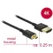 Delock Nagysebességű HDMI-kábel Ethernettel - HDMI-A-csatlakozódugó > HDMI Micro-D-csatlakozódugó, 3 (85119)
