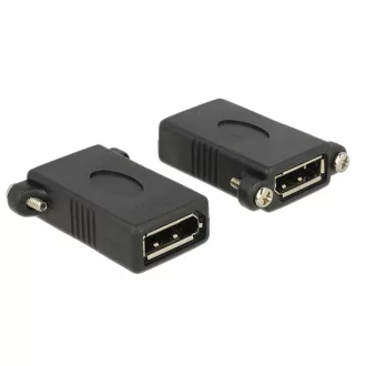   Delock adapter Displayport 1.1 anya > Displayport anya panelra rögzíthető (85123)