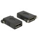 Delock adapter Displayport 1.1 anya > Displayport anya panelra rögzíthető