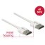 Delock HDMI-kábel Ethernettel - HDMI-A-csatlakozódugó > HDMI-A-csatlakozódugó, 3D, 4K, 2 m, vékony (85137)
