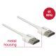 Delock HDMI-kábel Ethernettel - HDMI-A-csatlakozódugó > HDMI-A-csatlakozódugó, 3D, 4K, 2 m, vékony (85137)