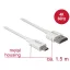 Delock Kábel Nagysebességű HDMI Ethernettel - HDMI-A-csatlakozódugó > HDMI Micro-D-csatlakozódugó, 3 (85150)