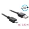 Delock Kábel, EASY-USB 2.0-s A-típusú csatlakozódugó > USB 2.0-s Mini-B-típusú csatlakozódugó, 0,5 m (85158)