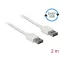 Delock Kábel, EASY-USB 2.0-s A-típusú csatlakozódugó > EASY-USB 2.0-s A-típusú csatlakozódugó, 2 m, (85194)