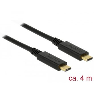  Delock USB 2.0 kábel Type-C a Type-C 4 m PD 5 A E-Marker (85206)