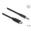 Delock Audio sztereó kábel USB Type-C dugós sztereó csatlakozóval 3,5 mm 3 tűs 1 m fekete (85208)