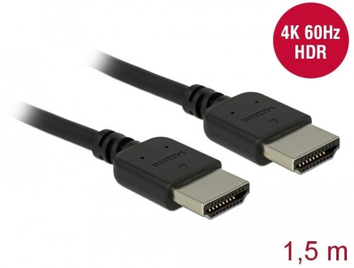 Delock Prémium HDMI kábel 4K 60 Hz 1,5 m (85216)