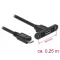 Delock Kábel, USB 2.0-s Micro-B típusú csatlakozóhüvely, panelrögzítés > USB 2.0-s Micro-B típusú cs (85245)