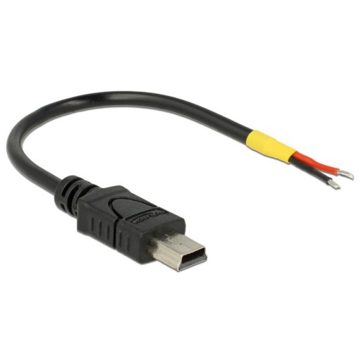 Delock USB 2.0-s kábel Mini-B-csatlakozódugóval > 2 db nyitott vezetékkel, 10 cm Raspberry Pi (85251)