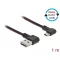 Delock EASY-USB 2.0 kábel A-típusú csatlakozódugó - EASY-USB Micro-B típusú csatlakozódugó, ívelt ba (85271)