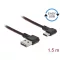 Delock EASY-USB 2.0 kábel A-típusú csatlakozódugó - USB Type-C  csatlakozódugó, ívelt bal / jobb, 1, (85282)