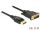 Delock Kábel Displayport 1.2 dugó > DVI 24+1 dugó passzív 2 m fekete (85313)