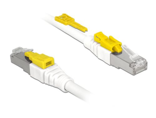 Delock Kábel 0,5 m-es RJ45 Secure csatlakozós Cat.6A