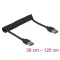 Delock USB 3.0 csavart kábel A-típusú apa - A-típusú apa csatlakozóval (85348)
