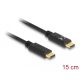 Delock USB Type-C töltőkábel 15 cm PD 5 A E-jelölővel (85356)