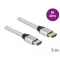 Delock Ultra nagy sebességű HDMI kábel 48 Gbps 8K 60 Hz ezüst 3 m tanúsítvánnyal (85368)