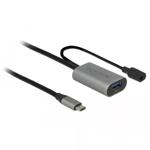 Delock Aktív USB 3.1 Gen 1 bovíto kábel USB Type-C  - USB A-típusú 5 m (85391)
