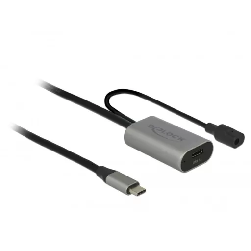 Delock Aktív USB 3.1 Gen 1 bovíto kábel USB Type-C  5 m hosszú (85392)