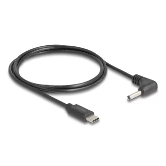   Delock USB Type-C  tápkábel - DC 3,5 x 1,35 mm méretű apa hajlított 1,5 m (85393)