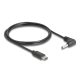 Delock USB Type-C  tápkábel - DC 3,5 x 1,35 mm méretű apa hajlított 1,5 m