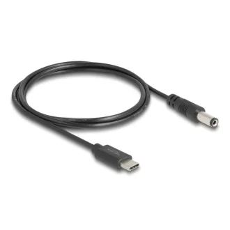   Delock USB Type-C  tápkábel - DC 5,5 x 2,1 mm méretű apa 1 m (85397)