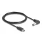 Delock USB Type-C  tápkábel - DC 5,5 x 2,1 mm méretű apa hajlított 1,5 m (85398)