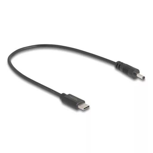 Delock USB Type-C  tápkábel - DC 3,0 x 1,1 mm méretű apa 27 cm (85403)