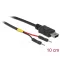 Delock Mini-B típusú USB tápkábel 2 db. különálló tűfejes apa véggel hossza 10 cm (85412)