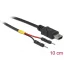 Delock Mini-B típusú USB tápkábel 2 db. különálló tűfejes apa véggel hossza 10 cm (85412)