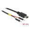 Delock Mini-B típusú USB tápkábel 2 db. különálló tűfejes apa véggel hossza 30 cm (85414)