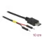 Delock C-Típusú USB tápkábel 2 db. különálló tűfejes apa véggel hossza 10 cm (85418)