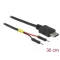 Delock C-Típusú USB tápkábel 2 db. különálló tűfejes apa véggel hossza 30 cm (85420)