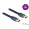 Delock Ultra nagy sebességű HDMI kábel 48 Gbps 8K 60 Hz kék 0,5 m tanúsítvánnyal (85445)