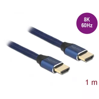   Delock Ultra nagy sebességű HDMI kábel 48 Gbps 8K 60 Hz kék 1 m tanúsítvánnyal (85446)