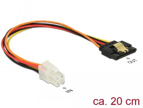 Delock P4 kábel apa > SATA 15 tus anya 20 cm (85519)