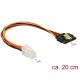 Delock P4 kábel apa > SATA 15 tus anya 20 cm (85519)