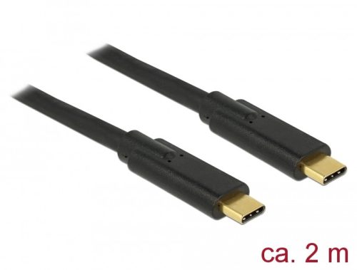 Delock USB 3.1 Gen 1 (5 Gbps) kábel Type-C a Type-C 2 m 5 A E-Marker